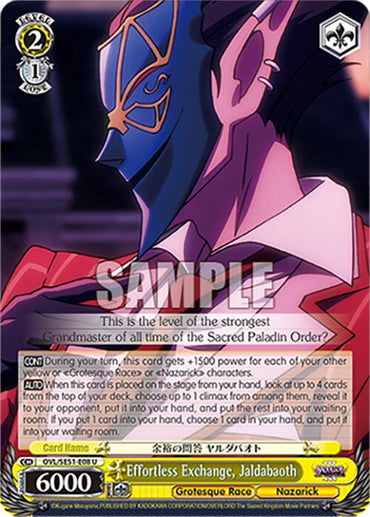 Effortless Exchange, Jaldabaoth (OVL/SE51-E08 U) [Nazarick: Tomb of the Undead Vol.3 Extra Booster]