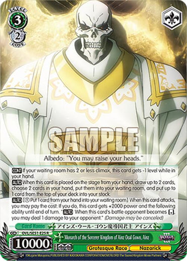 Monarch of the Sorcerer Kingdom of Ainz Ooal Gown, Ainz (OVL/SE51-E25 R) [Nazarick: Tomb of the Undead Vol.3 Extra Booster]