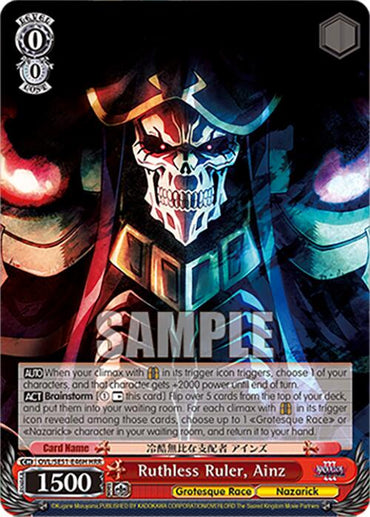 Ruthless Ruler, Ainz (OVL/SE51-E46H HRR) [Nazarick: Tomb of the Undead Vol.3 Extra Booster]