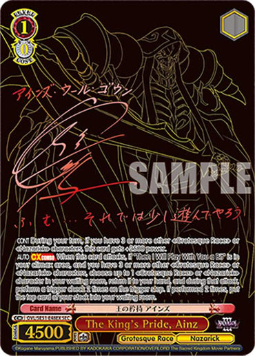 The King's Pride, Ainz (OVL/SE51-E48EX SEC) [Nazarick: Tomb of the Undead Vol.3 Extra Booster]