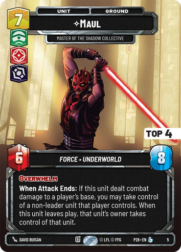 Maul - Master of the Shadow Collective (5) (Top 4) (5) [Organized Play Promos]