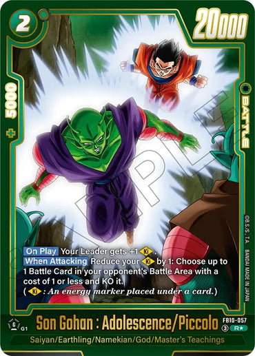 Son Gohan : Adolescence/Piccolo (Alternate Art) [Cross Force]