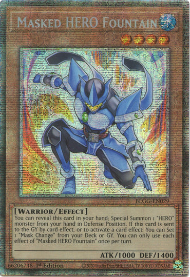 Masked HERO Fountain (Starlight Rare) [BLGG-EN029] Starlight Rare