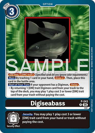 Digiseabass [P-243] (Official Store Tournament 2026 Vol. 3 Participant) [Promotional Cards]