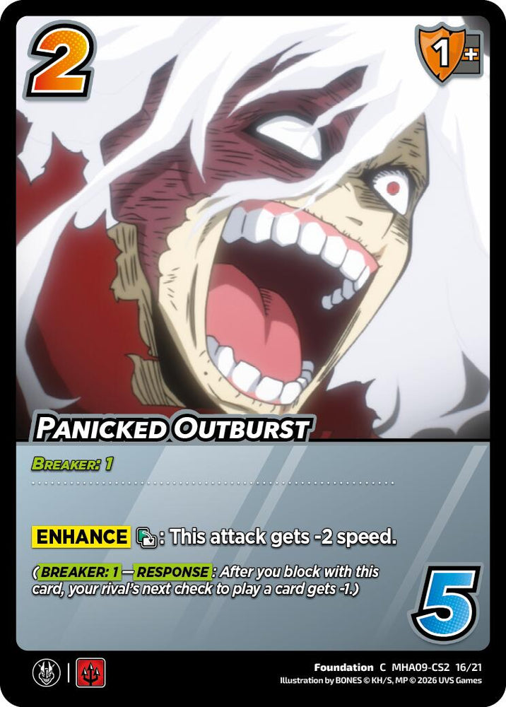 Panicked Outburst [Challenger Series: My Hero Academia - Final Battle]