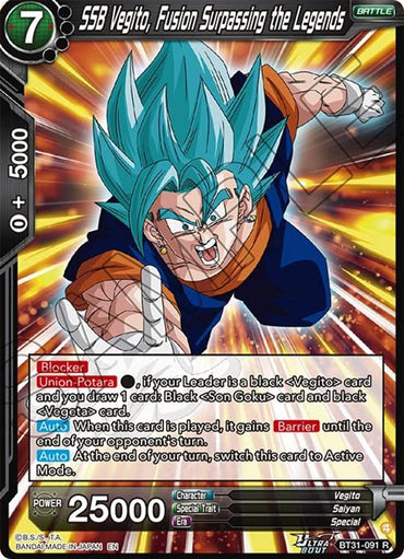 SSB Vegito, Fusion Surpassing the Legends (BT31-091) [Impact Beyond Dimensions]