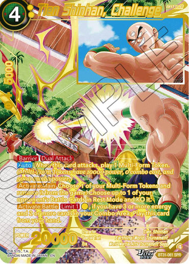 Tien Shinhan, Challenge (SPR) (BT31-061) [Impact Beyond Dimensions]