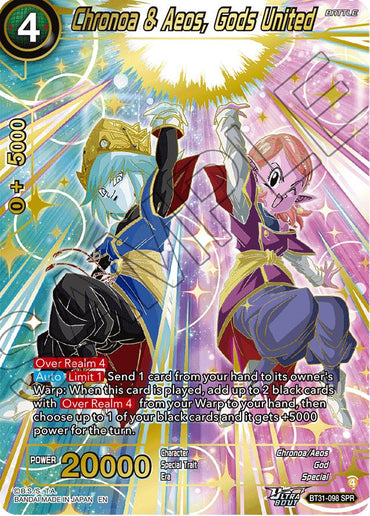 Chronoa & Aeos, Gods United (SPR) (BT31-098) [Impact Beyond Dimensions]
