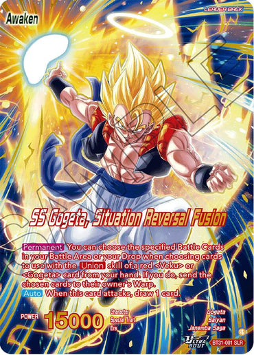 Son Goku & Vegeta // SS Gogeta, Situation Reversal Fusion (SLR) (BT31-001) [Impact Beyond Dimensions]