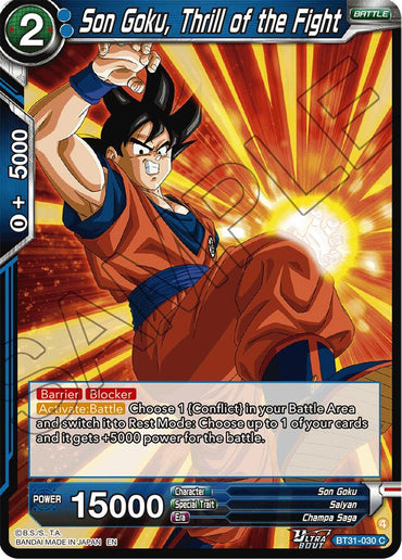 Son Goku, Thrill of the Fight (BT31-030) [Impact Beyond Dimensions]