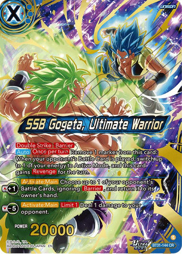 SSB Gogeta, Ultimate Warrior (BT31-144) [Impact Beyond Dimensions]