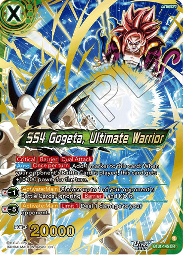 SS4 Gogeta, Ultimate Warrior (BT31-145) [Impact Beyond Dimensions]