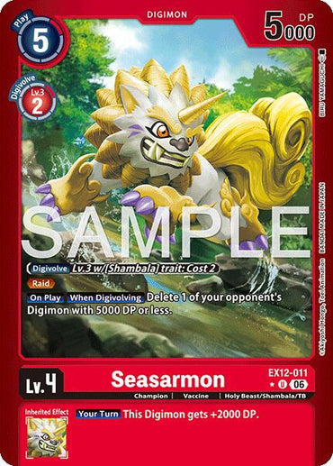 Seasarmon [EX12-011] (Limited Foil) [Digital World Shambala]