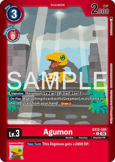 Agumon [EX12-005] (Limited Foil) [Digital World Shambala]