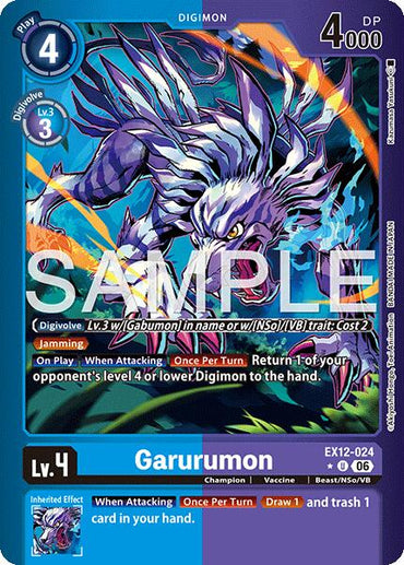 Garurumon [EX12-024] (Limited Foil) [Digital World Shambala]