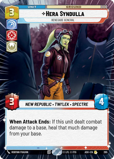 Hera Syndulla - Renegade General (295) (Hyperspace) (295) [Ashes of the Empire]