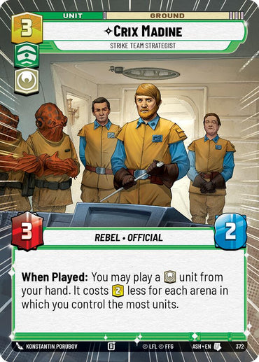 Crix Madine - Strike Team Strategist (372) (Hyperspace) (372) [Ashes of the Empire]