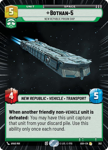 Bothan-5 - New Republic Prison Ship (392) (Hyperspace) (392) [Ashes of the Empire]