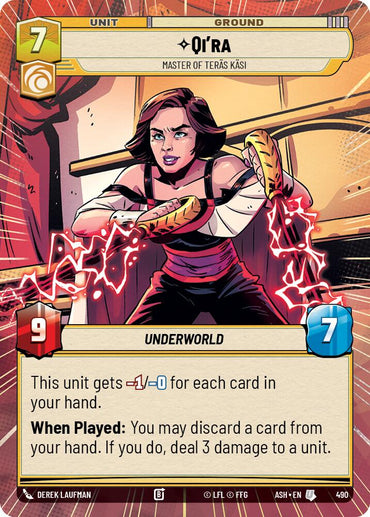 Qi'ra - Master of Teras Kasi (490) (Hyperspace) (490) [Ashes of the Empire]