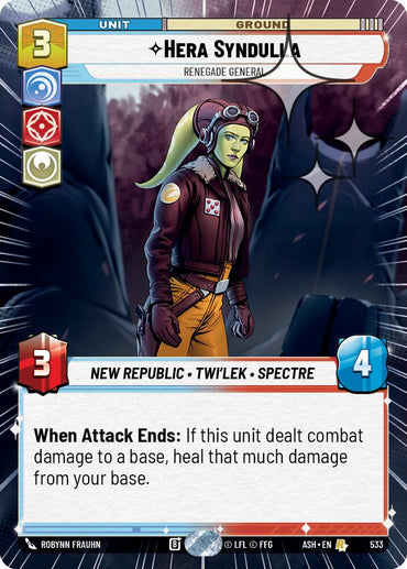 Hera Syndulla - Renegade General (533) (Hyperspace Foil) (533) [Ashes of the Empire]