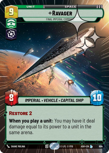 Ravager - Final Imperial Command (604) (Hyperspace Foil) (604) [Ashes of the Empire]
