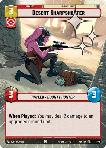 Desert Sharpshooter (672) (Hyperspace Foil) (672) [Ashes of the Empire]