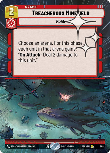 Treacherous Minefield (688) (Hyperspace Foil) (688) [Ashes of the Empire]