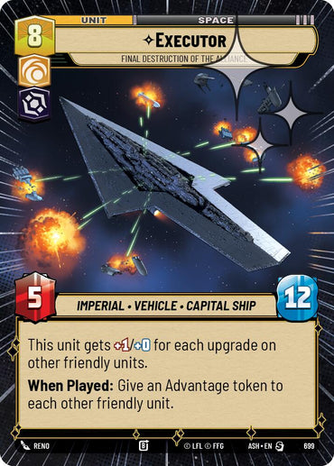 Executor - Final Destruction of the Alliance (699) (Hyperspace Foil) (699) [Ashes of the Empire]