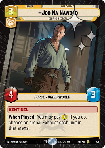Jod Na Nawood - Keeping Secrets (721) (Hyperspace Foil) (721) [Ashes of the Empire]