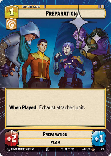 Preparation (730) (Hyperspace Foil) (730) [Ashes of the Empire]