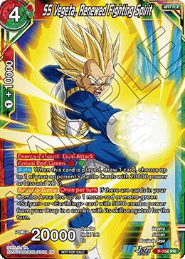SS Vegeta, Renewed Fighting Spirit (Ultra-Bout Series Tournament Pack Vol.3) (P-754) [Tournament Promotion Cards]