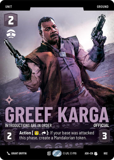 Greef Karga - Introductions are in Order (802) (Prestige) (802) [Ashes of the Empire]