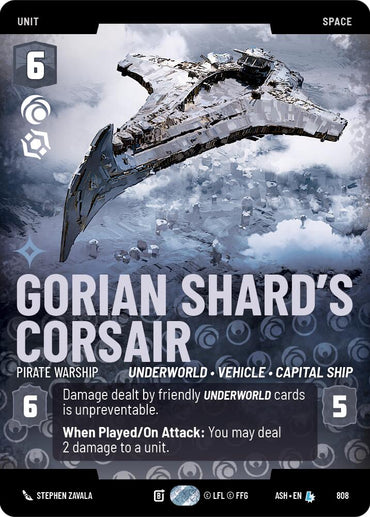 Gorian Shard's Corsair - Pirate Warship (808) (Prestige) (808) [Ashes of the Empire]
