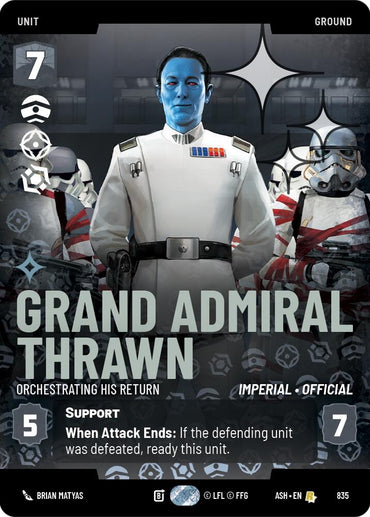 Grand Admiral Thrawn - Orchestrating His Return (835) (Prestige Foil) (835) [Ashes of the Empire]