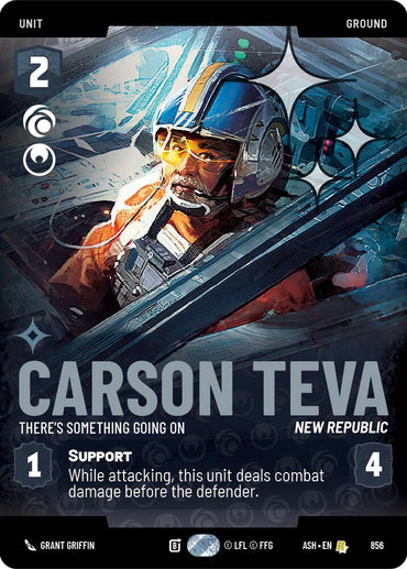 Carson Teva - There's Something Going On (856) (Prestige Foil) (856) [Ashes of the Empire]