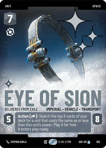 Eye of Sion - Delivered from Exile (862) (Prestige Foil) (862) [Ashes of the Empire]