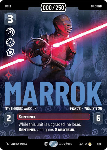 Marrok - Mysterious Warrior (880) (Serialized) (880) [Ashes of the Empire]
