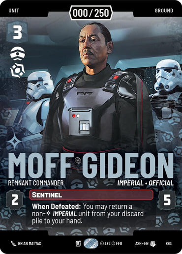 Moff Gideon - Remnant Commander (893) (Serialized) (893) [Ashes of the Empire]