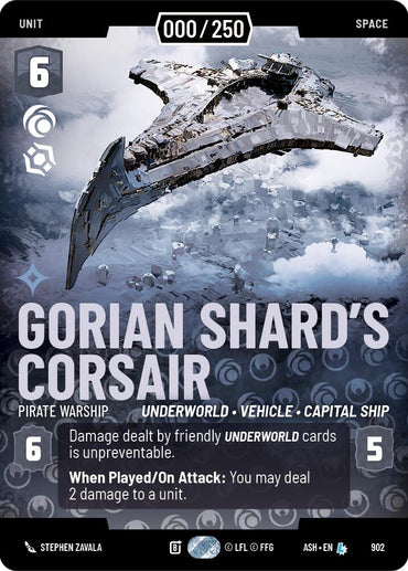 Gorian Shard's Corsair - Pirate Warship (902) (Serialized) (902) [Ashes of the Empire]