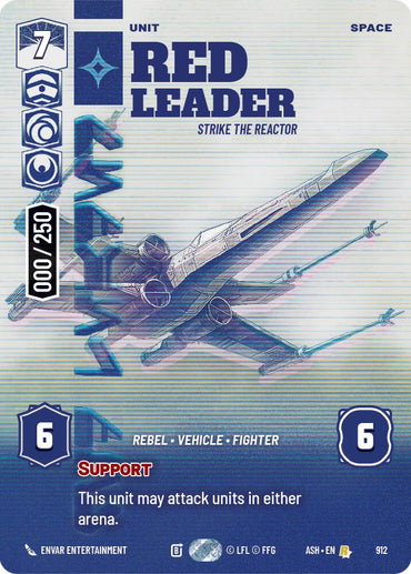 Red Leader - Strike the Reactor (912) (Serialized) (912) [Ashes of the Empire]