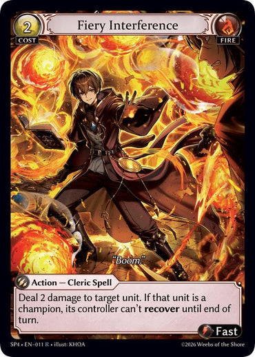 Fiery Interference (011) [Supporter Pack 4]