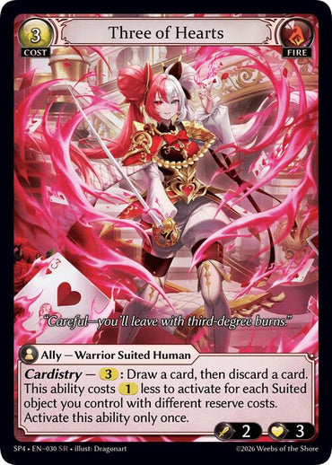 Three of Hearts (030) [Supporter Pack 4]