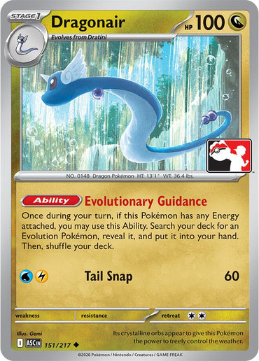 Dragonair (151/217) [Prize Pack Series Nine]