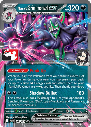 Marnie's Grimmsnarl ex (136/182) [Prize Pack Series Nine]