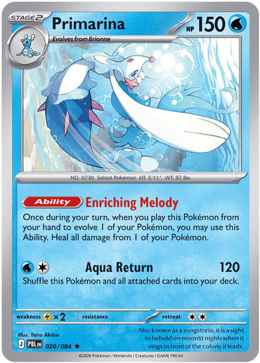 Primarina (020/084) [Mega Evolution: Pitch Black]