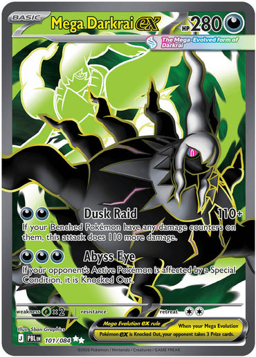 Mega Darkrai ex (101/084) [Mega Evolution: Pitch Black]