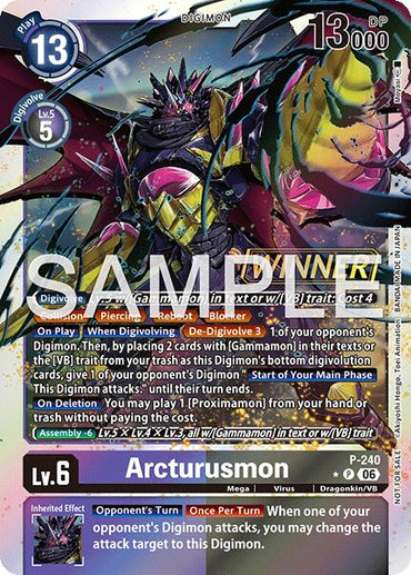 Arcturusmon [P-240] (Official Store Tournament 2026 Vol. 3 Winner) [Promotional Cards]