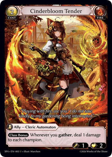 Cinderbloom Tender (Curio Foil) (5) [Supporter Pack 4]