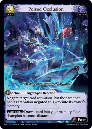 Poised Occlusion (Curio Foil) (23) [Supporter Pack 4]