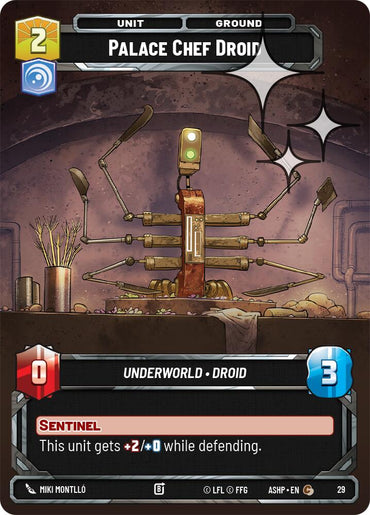 Palace Chef Droid (29) (Foil) (29) [Ashes of the Empire Weekly Play Promos]